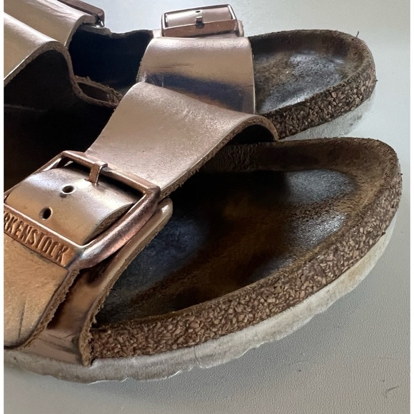 Birkenstock Arizona Metallic Leather Size 39 - Picture 7 of 16
